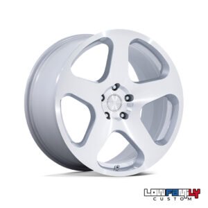 Rotiform NUE 20x10" 5X120 ET40, Gloss Silver With Machined Face