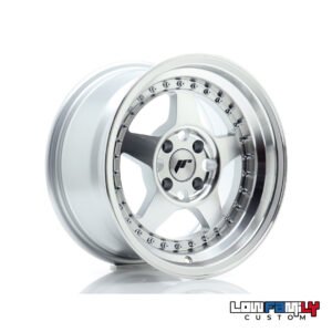 Japan Racing JR-06 15x8" 4x100 ET25, Silver Machined Face