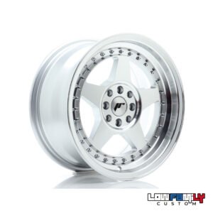 Japan Racing JR-06 16x8" 4x100/4x108 ET25, Silver Machined Face