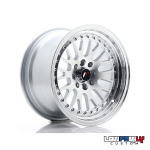 Japan Racing JR-10 15x8" 4x100/4x108 ET20, Silver Machined Face