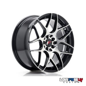 Japan Racing JR-18 17x8" 5x100/5x114.3 ET35, Gloss Black Machined