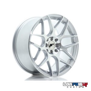 Japan Racing JR-18 17x8" 4x100/4x114.3 ET35, Silver Machined Face