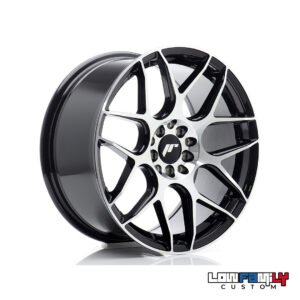 Japan Racing JR-18 17x8" 5x100/5x114.3 ET35, Black Machined Face