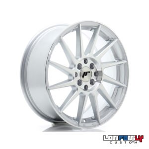 Japan Racing JR-22 17x7" 4x100/4x114.3 ET40, Silver Machined Face