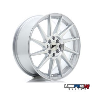 Japan Racing JR-22 17x7" 5x100/5x114.3 ET40, Silver Machined Face