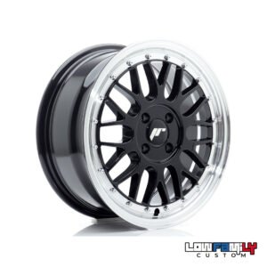 Japan Racing JR-23 16x7" 4x100 ET40, Gloss Black Machined Lip