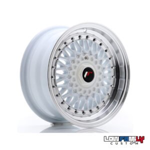 Japan Racing JR-09 15x7" 4x100/4x108 ET20, White w/Machined Lip