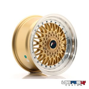Japan Racing JR-09 16x8" 4x100/4x108 ET25, Gold w/Machined Lip
