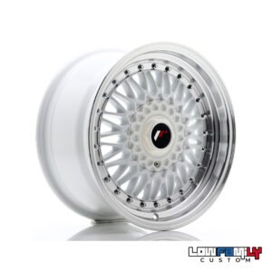 Japan Racing JR-09 16x8" 4x100/4x108 ET25, White w/Machined Lip