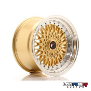 Japan Racing JR-09 16x9" 4x100/4x108 ET20, Gold w/Machined Lip