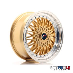 Japan Racing JR-09 17x7,5" 5x112/5x120 ET35, Gold w/Machined Lip