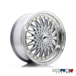 Japan Racing JR-09 18x8" 5x112/5x114.3 ET40, Silver w/Machined Lip