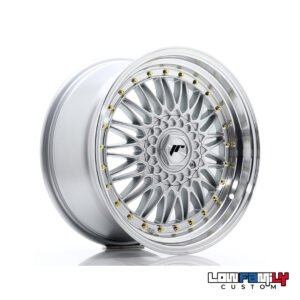 Japan Racing JR-09 18x9" 5x100/5x120 ET35, Silver w/Machined Lip