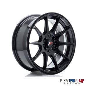 Japan Racing JR-11 16x7" 4x100/4x108 ET25, Gloss Black