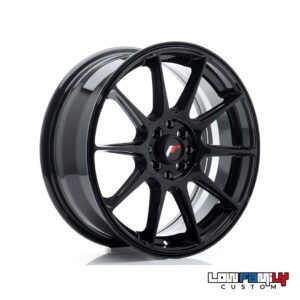 Japan Racing JR-11 17x7" 4x100/4x108 ET25, Gloss Black