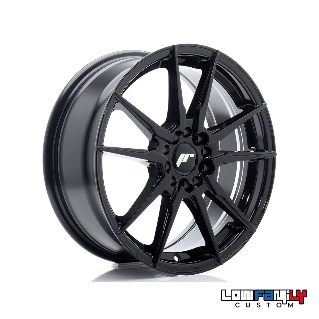 Japan Racing JR-21 17x7" 4x100/4x114.3 ET40, Gloss Black