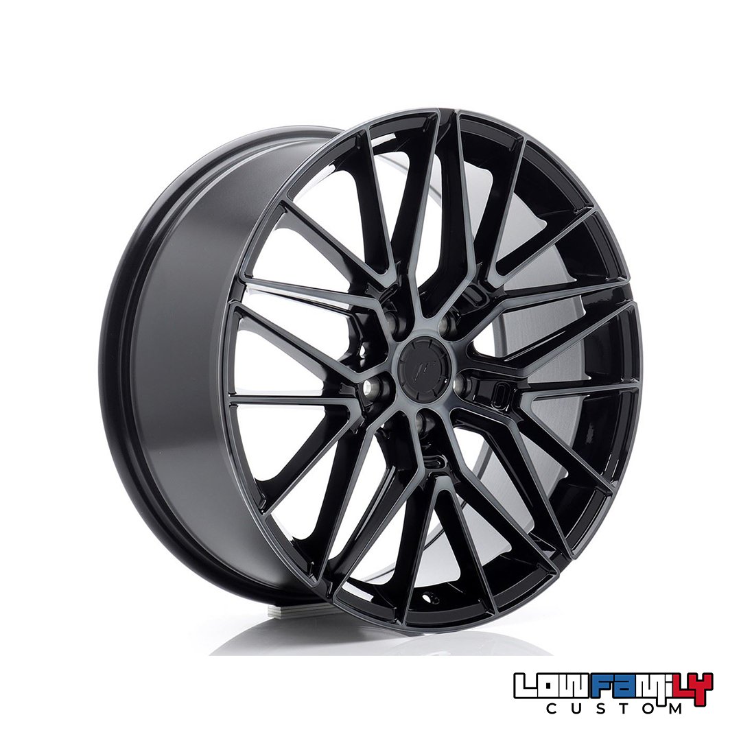 Japan Racing JR-38 19x8" 5x112 ET40, Black Machined Tinted Face