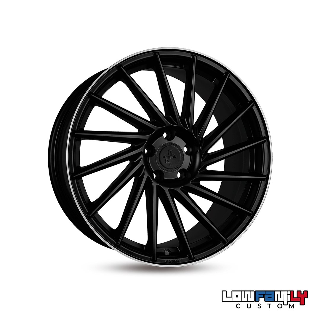 Keskin Wheels KT17 18x8" 5x112 ET30, Matt Black Lip Polish
