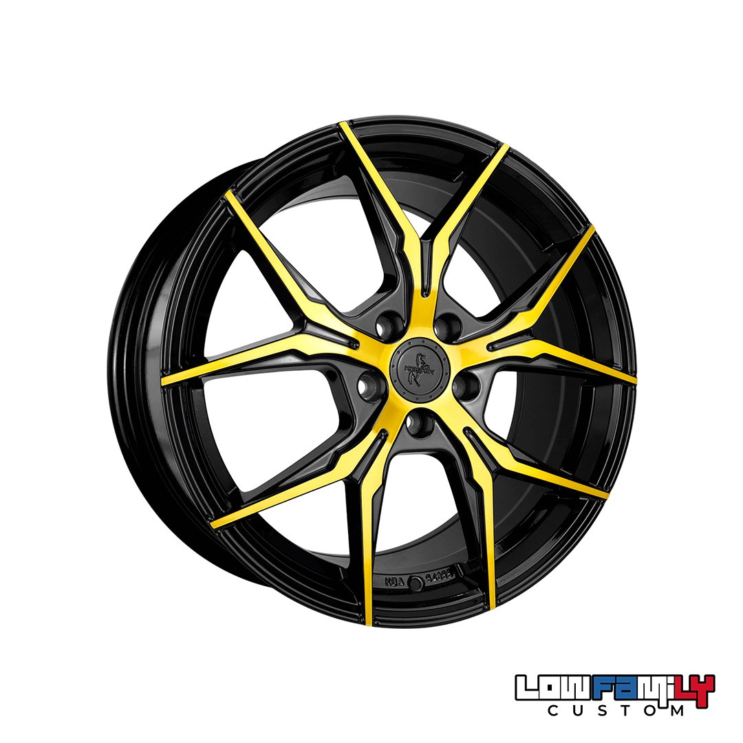 Keskin Wheels KT19N 19x8,5" 5x112 ET45, Black Front Gold