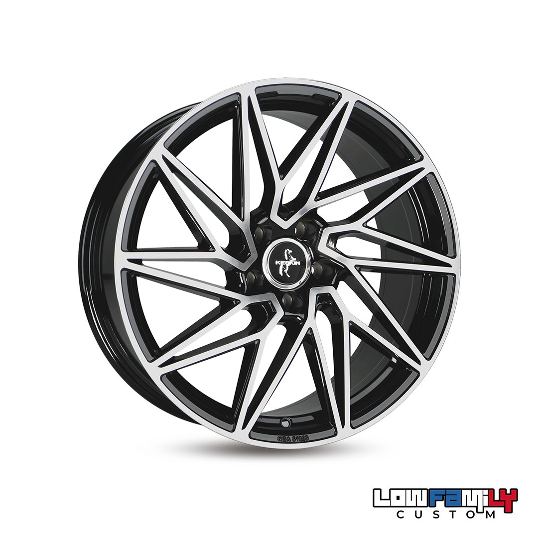 Keskin Wheels KT20 19x8,5" 5x100 ET30, Black Front Polish