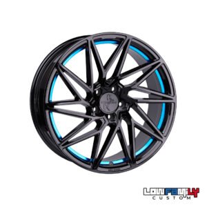 Keskin Wheels KT20 18x8" 5x112 ET30, Black Painted Blue Inside