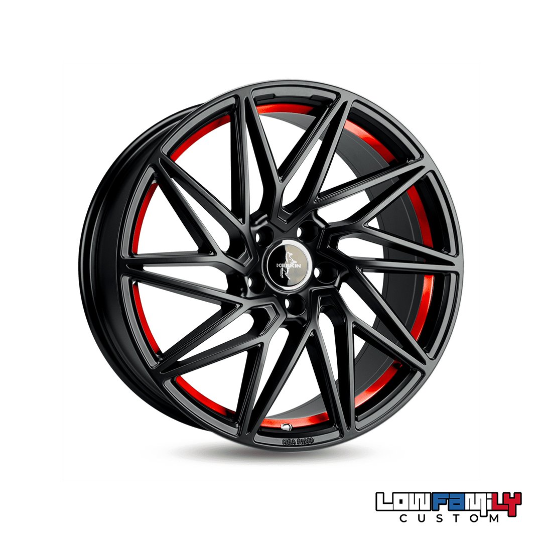 Keskin Wheels KT20 19x8,5" 5x114.3 ET40, Matt Black Red Inside