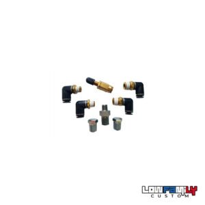 Kit de raccords Air Lift Performance pour cuves Air Lift aluminium 2,5 Gallons 5 sorties - 1/4"