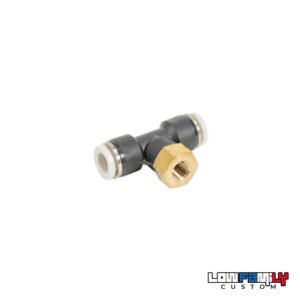 Raccord Air Lift Performance en T – 3/8" PTC x 1/8" FNPT x 3/8" PTC