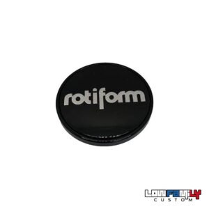 Caps Rotiform  Satin Black/ logo chromé