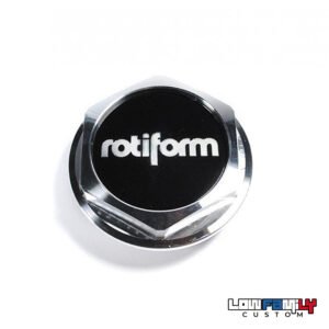 Ecrou central Rotiform  Allu logo noir /argent
