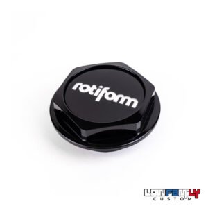 Ecrou central Rotiform  Noir logo noir/argent