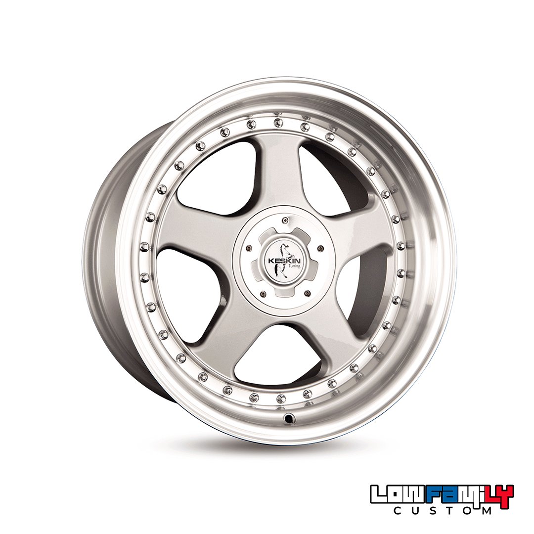 Keskin Wheels KT1 18x10" 5x100/5x112 ET25, Silver Lip Polish