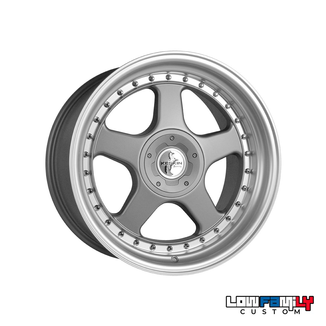 Keskin Wheels KT1 18x10" 5x100/5x112 ET25, Titan Grey Lip Polish