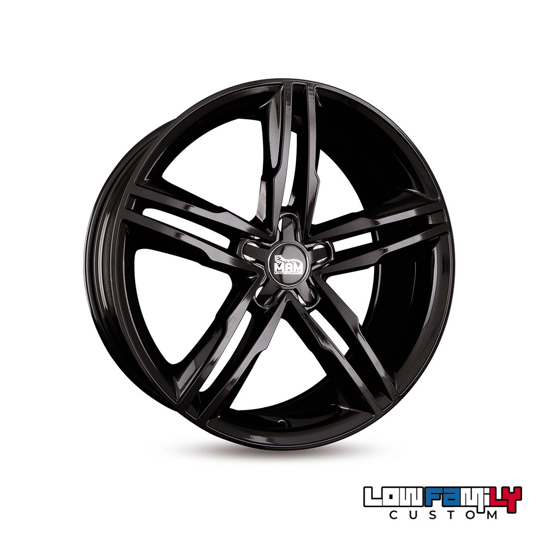 MAM Wheels A1 18x8" 5x112 ET30, Black Painted