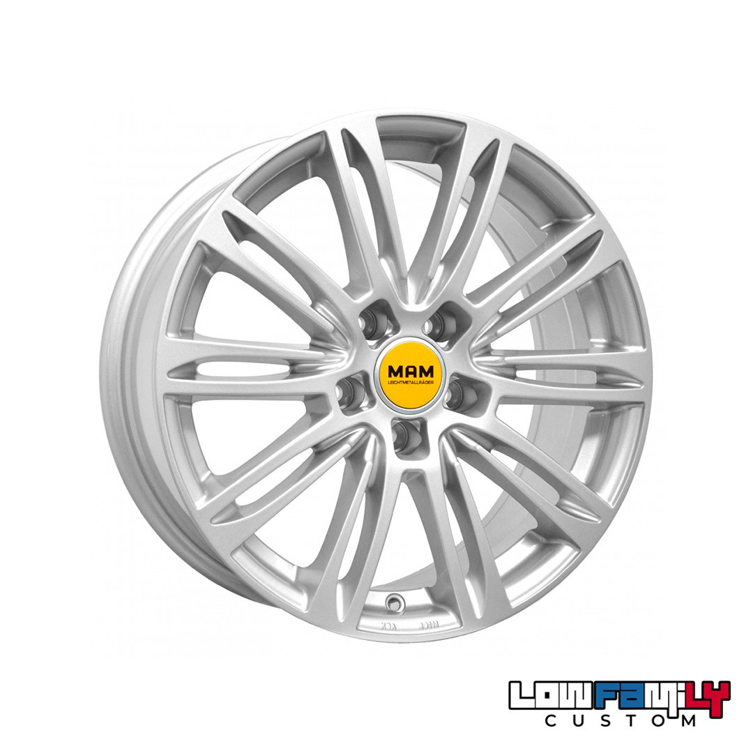 MAM Wheels A4 17x7,5" 5x100 ET37, Silver Painted