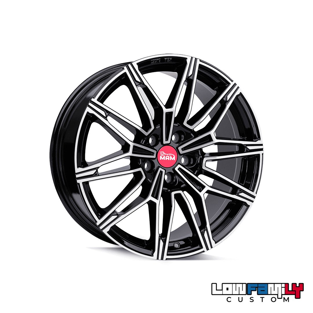 MAM Wheels B3N 19x8,5" 5x112 ET30, Black Front Polish