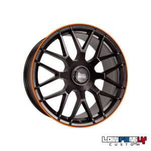 MAM Wheels GT1 19x9,5" 5x112 ET30, Matt Black Lip Orange