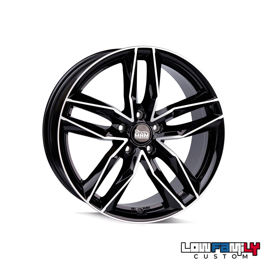MAM Wheels RS3 20x8,5" 5x112 ET45, Black Front Polish
