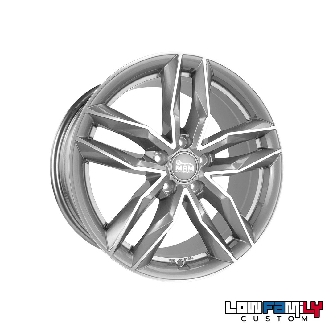 MAM Wheels RS3 20x8,5" 5x112 ET30, Palladium Front Polish