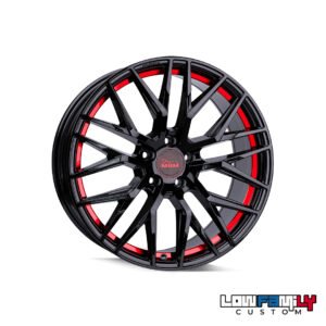 MAM Wheels RS4 18x8" 5x114.3 ET40, Black Painted Red inside