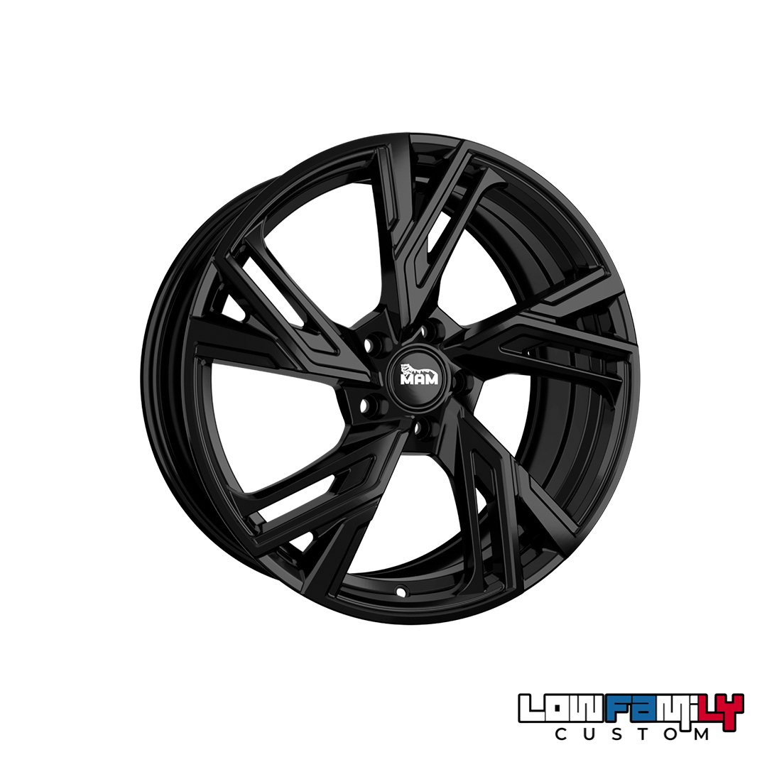 MAM Wheels RS5 17x7,5" 5x120 ET50, Black Painted