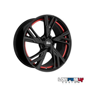 MAM Wheels RS5 17x7,5" 5x112 ET30, Black Painted Red inside