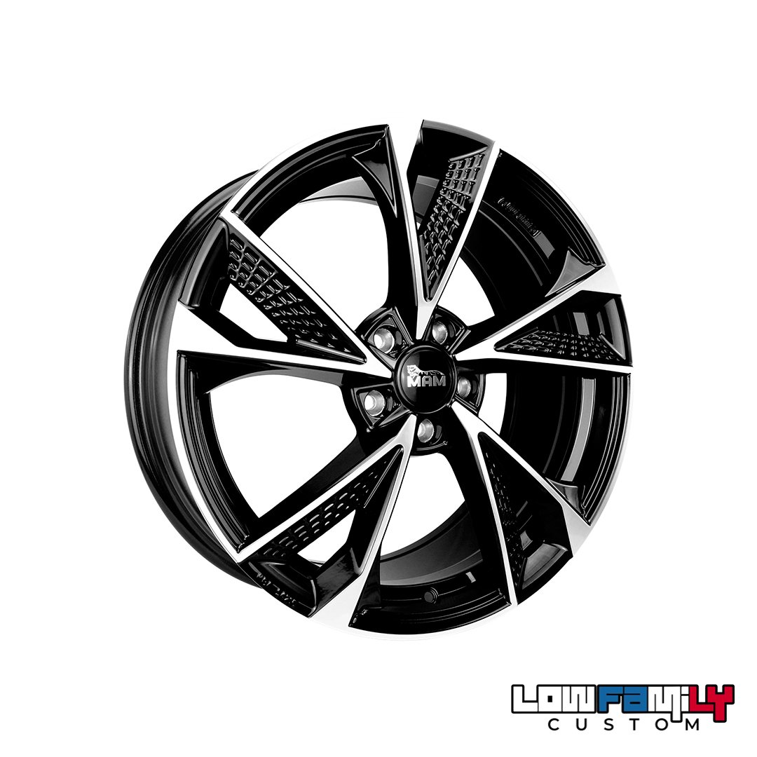 MAM Wheels RS6 20x8,5" 5x108 ET40, Black Front Polish