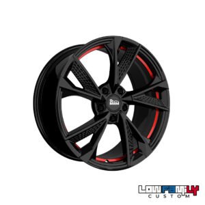 MAM Wheels RS6 20x8,5" 5x108 ET40, Black Painted Red inside