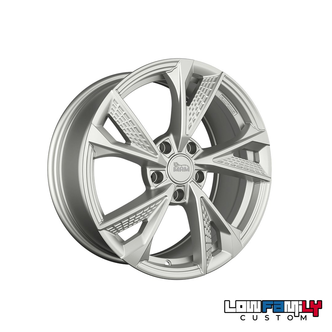 MAM Wheels RS6 17x7,5" 5x120 ET35, Silver Painted
