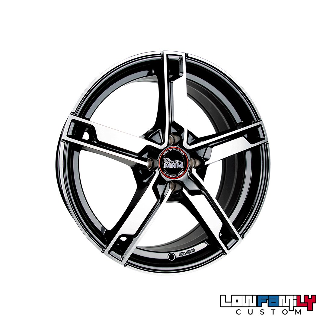 MAM Wheels W4 18x7,5" 5x114.3 ET45, Black Front Polish